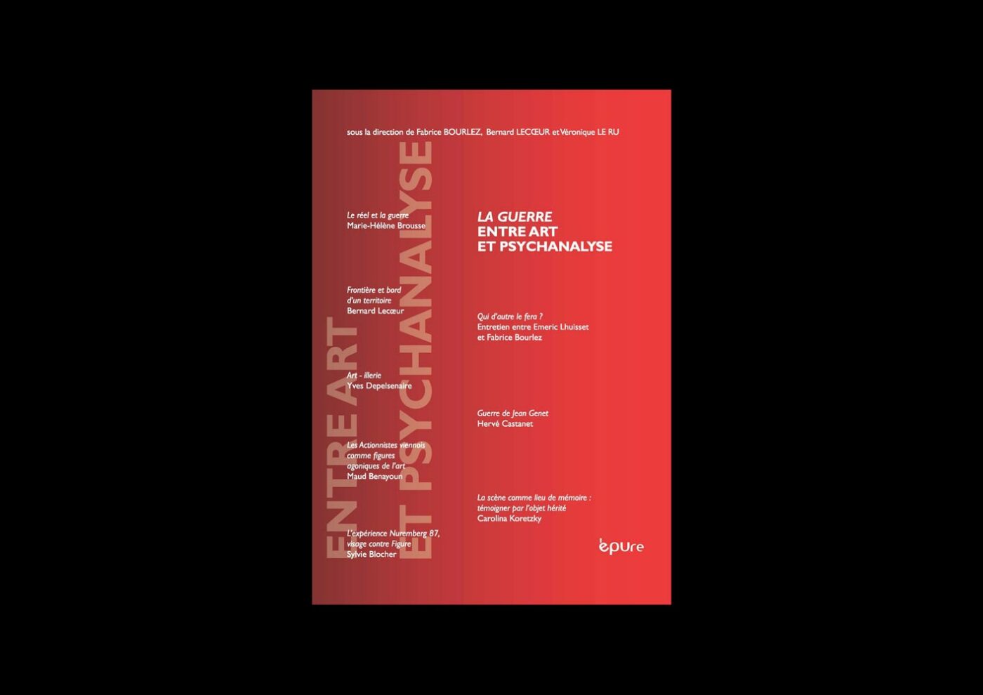 La guerre entre art et psychanalyse - couverture