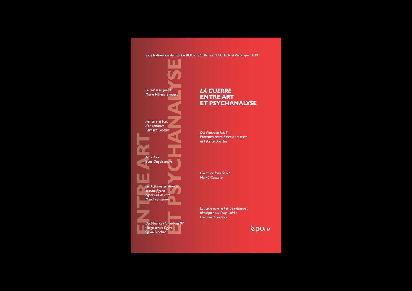 La guerre entre art et psychanalyse - couverture