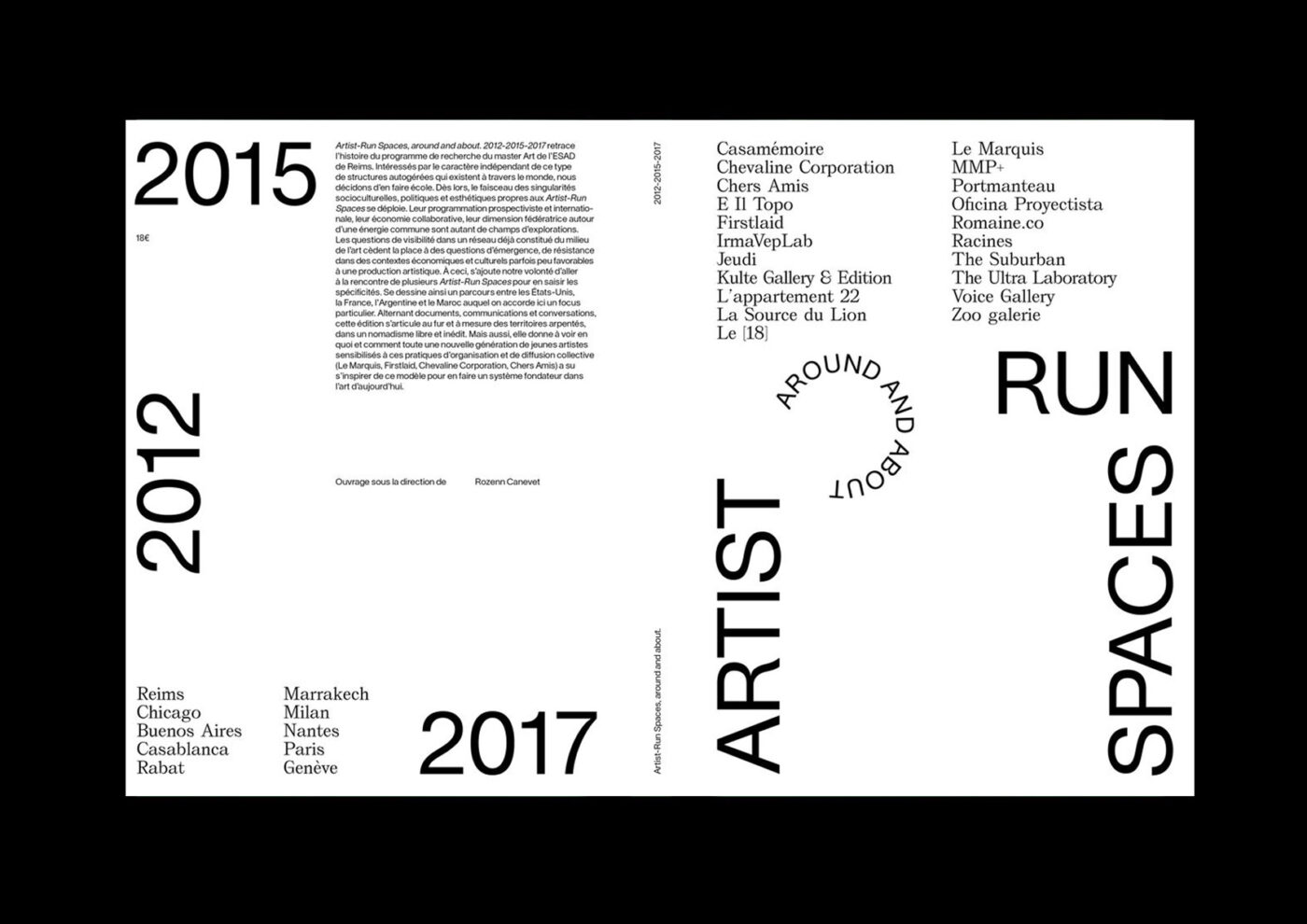 Artist Run Spaces - couverture